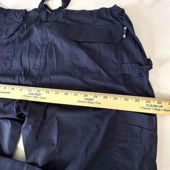 Koi Lindsey Scrub Pants Extra Petite Blue Medical Cargo Pocket 701XP - Picture 5 of 11